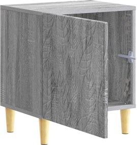 vidaXL Κομοδίνο 2 τεμ. Γκρι Sonoma 43 x 34,5 x 50 εκ
