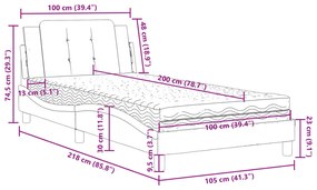 ΚΡΕΒΑΤΙ ΜΕ ΣΤΡΩΜΑ ΜΑΥΡΟ 100X200 ΕΚ. ΑΠΟ ΣΥΝΘΕΤΙΚΟ ΔΕΡΜΑ 3208845