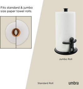 Umbra Buddy Σετ Βάση Ρολού Χαρτιού Κουζίνας &amp; Χαρτοπετσετοθήκη