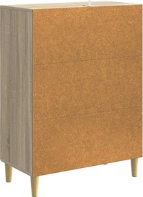 vidaXL Πλαϊνό γραφείο Sonoma Δρυς 66 x 34,5 x 90 εκ Επεξεργασμένο Ξύλο