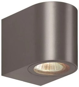Σποτ Φωτιστικό Τοίχου DOWN Πλαστικό IP54 GU10 8X7X9.5εκ Eurolamp-145-82063-Γκρι 145-82063