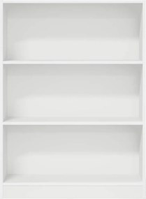 vidaXL Βιβλιοθήκη Λευκή 80x24x109 εκ. από Επεξεργασμένο Ξύλο