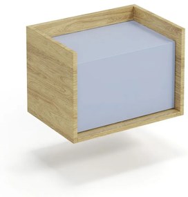 MOBIUS low cabinet 1D color: hikora oak/light blue DIOMMI V-PL-MOBIUS-SZAFKA NISKA_1D-NIEBIESKI DIOMMI-60-22415