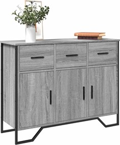 vidaXL Ντουλάπι Γκρι Sonoma 97x32,5x74,5 εκ. από Επεξεργασμένο Ξύλο