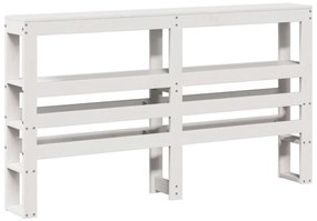 vidaXL Σκελετός Κρεβ. Χωρίς Στρώμα Λευκό 140x200 εκ Μασίφ Πεύκο