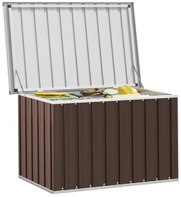 vidaXL Μπαούλο Αποθήκευσης Κήπου Καφέ 109 x 67 x 65 εκ.