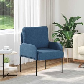 vidaXL Καναπέδες με μαξιλάρι 55cm Μπλε Κόντρα πλακέ