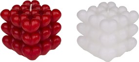 Κερί Καρδιές 6cm Σε 2 Χρώματα