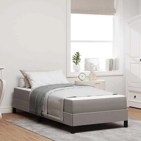 vidaXL Κρεβάτι με ελατήρια Taupe 100 x 200 cm ύφασμα