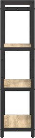 vidaXL Ράφι Βιβλίων Δρύς Sonoma 60 x 30 x 120 εκ Επεξεργασμένο ξύλο
