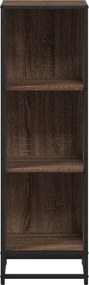 VidaXL Βιβλιοθήκη Καφέ Δρυς 33,5x33x107,5 εκ. από Επεξεργασμένο Ξύλο