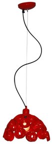Κρεμαστό Φωτιστικό Οροφής 1xE27 Φ28cm Darina Homelighting-77-4094-Κόκκινο 77-4094