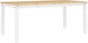 vidaXL Σετ Τραπεζαρίας 3 Τεμαχίων Panama από Μασίφ Ξύλο Πεύκου Λευκό