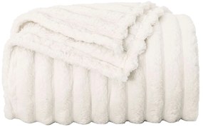 vidaXL Κουβέρτα Κρεμ 150 x 130 εκ Μαλλί