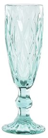Ποτήρι Κρασί DKD Home Decor Τυρκουάζ Κρυστάλλινο 150 ml