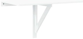 vidaXL Τραπέζι Τοίχου Πτυσσόμενο Λευκό 100 x 60εκ.