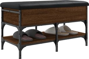 vidaXL Παπουτσοθήκη Καφέ Δρυς 82x42x45 εκ. από Επεξεργασμένο Ξύλο