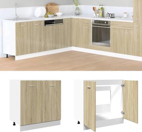 vidaXL Ντουλάπι "Lyon" Sonoma Δρυς 80x46x81,5 εκ. από Τεχνητό Ξύλο