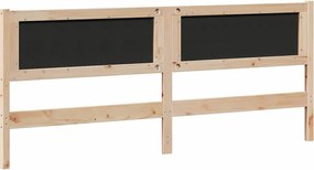 vidaXL Κεφαλάρι Άλλο Καφέ 180 cm Μασίφ ξύλο πεύκου