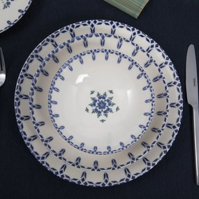 Dinner Set (24 Pieces) GBSATN24Y4R1654 White
Blue
