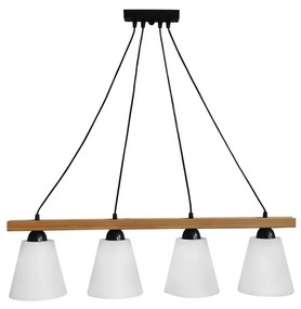 Φωτιστικό Οροφής Πολύφωτο Ράγα FUN-01 31-0404 White Wood