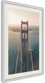 Αφίσα - Bridge in San Francisco I - 20x30 - Μαύρο - Χωρίς πασπαρτού