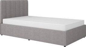Επενδυμένο Κρεβάτι Mossa-Γκρι