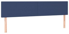 Κρεβάτι Boxspring με Στρώμα Μπλε 120x190 εκ. Υφασμάτινο 3270347