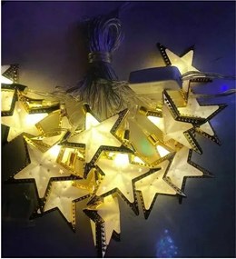 Χριστουγεννιάτικα φώτα - Stars - 20Led - Warm White - 210245