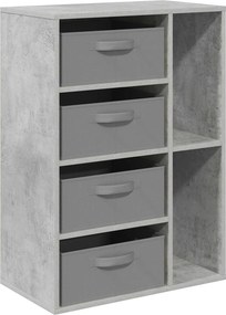 vidaXL Πλαϊνό γραφείο Γκρι Σκυροδέματος 60 x 33,5 x 84 εκ