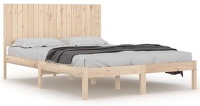 vidaXL Πλαίσιο Κρεβατιού 180 x 200 εκ. Μασίφ Ξύλο Super King Size