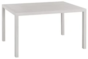 Τραπέζι Αλουμινίου Sahira Σε Λευκή Απόχρωση 140x80x75,5Υεκ.