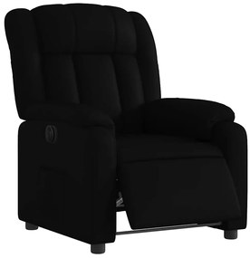 vidaXL Πολυθρόνα Ανακλινόμενη Ηλεκτρική Μαύρη από Συνθετικό Δέρμα