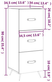 ΝΤΟΥΛΑΠΙ ΜΑΥΡΟ 34,5 X 34 X 90 ΕΚ. ΑΠΟ ΕΠΕΞΕΡΓΑΣΜΕΝΟ ΞΥΛΟ 828573