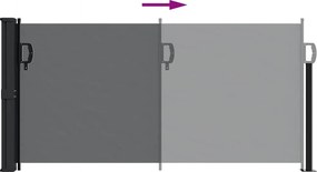 vidaXL Σκίαστρο Πλαϊνό Συρόμενο Μαύρο 100 x 500 εκ.