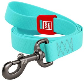 WAUDOG waterproof light accumulating dog leash, 25 mm wide, 183 cm long blue