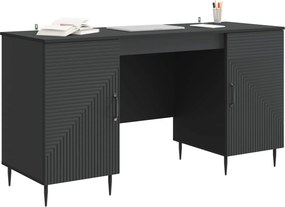vidaXL Γραφείο Μαύρο 142,5 x 50 x 75 εκ. Επεξεργασμένο Ξύλο