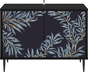 vidaXL Ντουλάπι TV DOKKUM 69 x 33 x 50,5 εκ. Μαύρη Δρυς