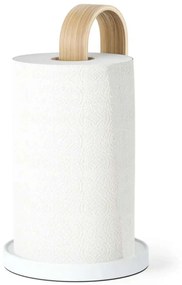 Βάση Χαρτιού Κουζίνας Bellwood 1022358-668 17x17x31cm Natural-White Umbra Ατσάλι,Ξύλο