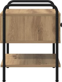 vidaXL Κομοδίνο 2 τμχ. Artisan Δρυς Επεξεργασμένο Ξύλο