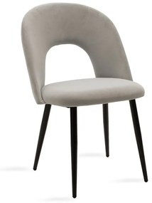 Καρέκλα Jonah 101-000002 55x57x85 Grey-Black Μέταλλο,Ύφασμα