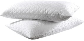 Ζεύγος καπιτονέ προστατευτικές μαξιλαροθήκες Λευκό 45x65  Beauty Home