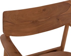 ΠΟΛΥΘΡΟΝΑ LOUNGE RANGER HM18255.01 ΞΥΛΟ TEAK ΣΕ ΦΥΣΙΚΟ 70x73x73Υεκ.