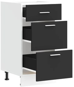 vidaXL Κάτω ντουλάπι Lyon μαύρο 40x46x81,5 cm Κατασκευασμένο ξύλο