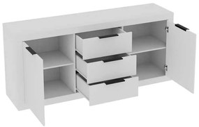 Μπουφές Doha pakoworld σε λευκή απόχρωση 180x45x80.5εκ