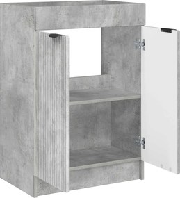 vidaXL Ντουλάπι κάτω από τον νιπτήρα Γκρι Σκυροδέματος