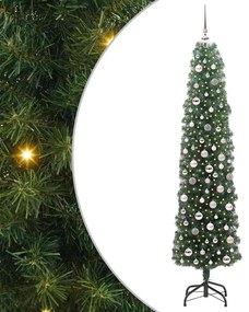 vidaXL Τεχνητό Χριστουγεννιάτικο Δέντρο με 300 LED Πράσινο 210 cm