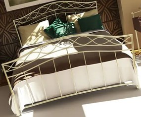 Κρεβάτι Dalida-150x200-Εκρού-Με ποδαρικό
