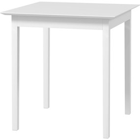 Τραπέζι κουζίνας Τραπέζι τραπεζαρίας Τετράγωνο τραπέζι, μοντέρνος σχεδιασμός, 75 cm x 75 cm x 76 cm, Λευκό