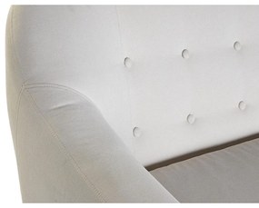 Καναπές DKD Home Decor Φυσικό πολυεστέρας ξύλο καουτσούκ Κρεμ (172 x 82 x 82 cm)